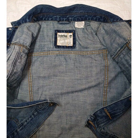 Timberland Kids Denim Jean Jackets Size Small (8-10) - Picture 6 of 9